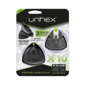 Cortador P/ Unhas Unhex X10 Preto C/ Verde Limão