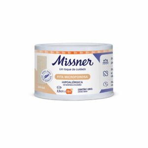 Fita Micropore Bege 2,5cm X 10m