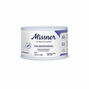 Fita Micropore Branco 2,5cm X 4,5m
