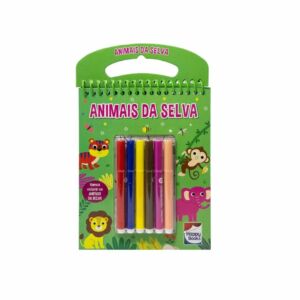 Livro Colorindo Por Numeros: Animais da Selva