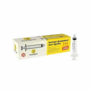Seringa 05ml S/agulha Luer Slip C/100