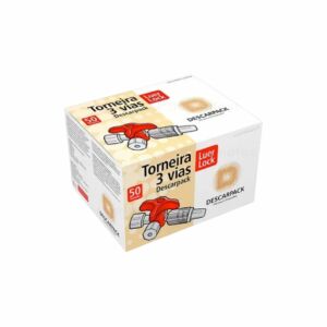 Torneira 3 Vias Luer Lock C/25
