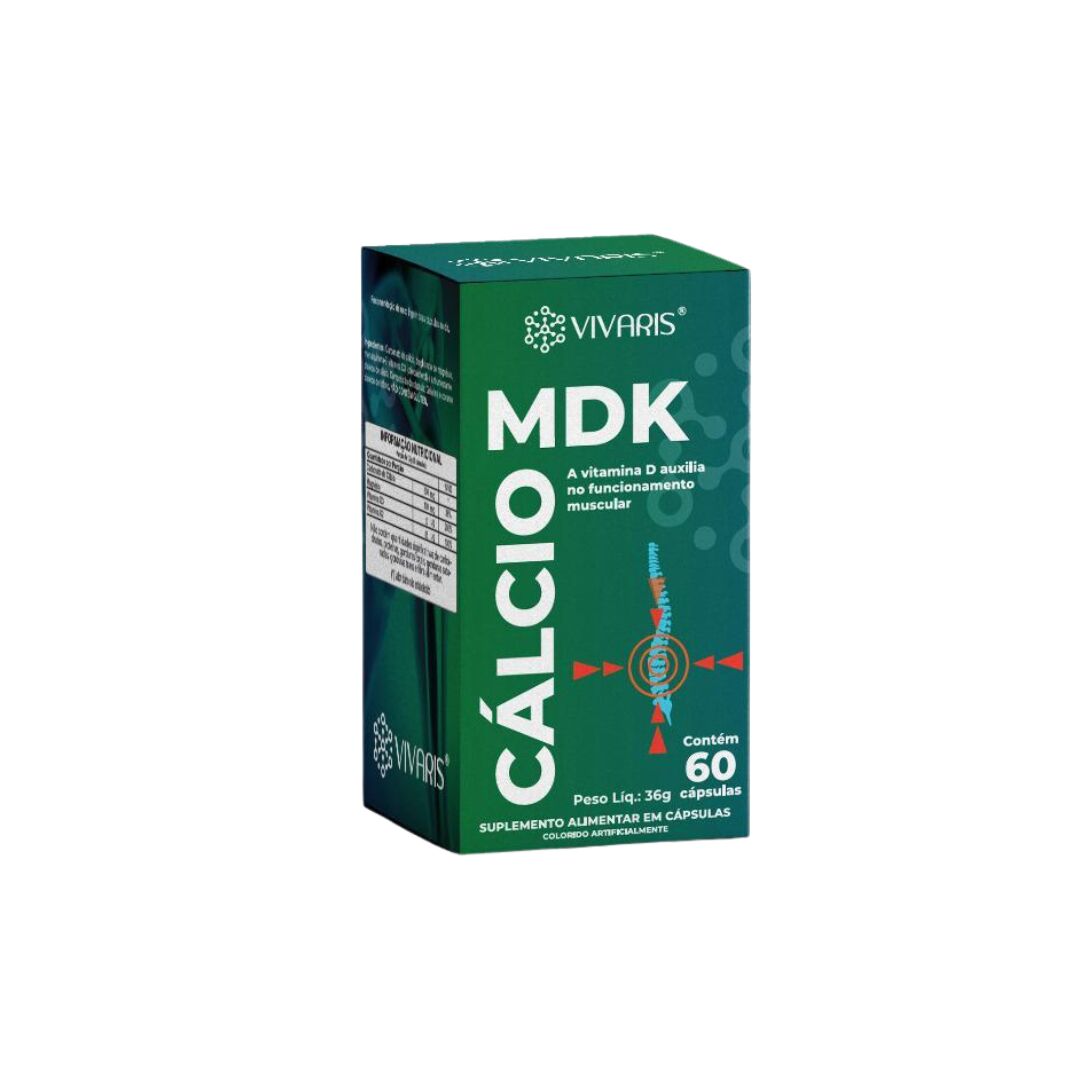Vivaris Cálcio Mdk 60cáps